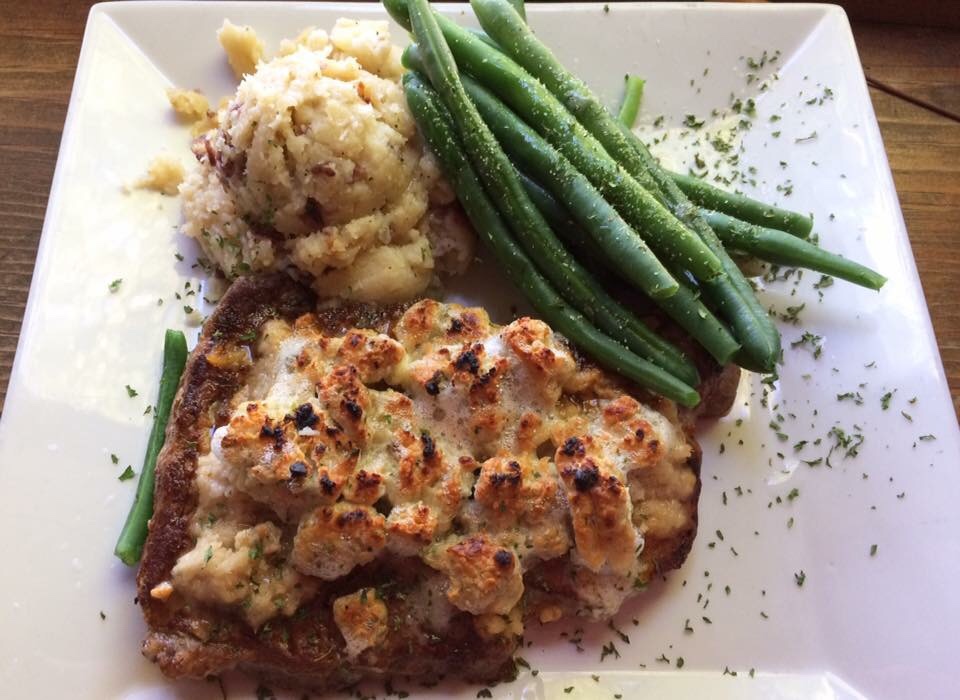 Filet Mignon with Bleu Cheese Crust at The Pines Tavern Bristol PA
