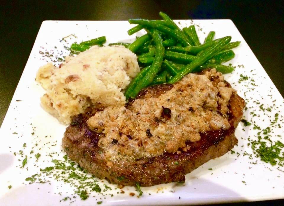 Ribeye with Horseradish Crust at The Pines Tavern Bristol PA