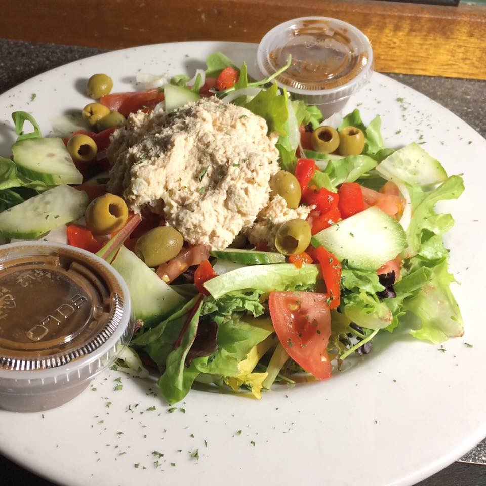 The Big Salad with Tuna at The Pines Tavern Bristol PA